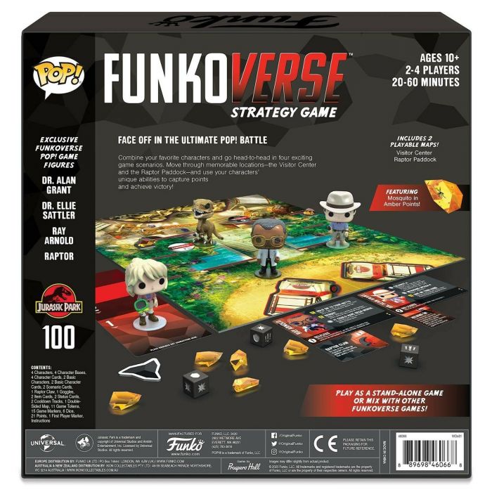 Настільна гра POP! Funkoverse: Jurassic Park 100 Base 46066
