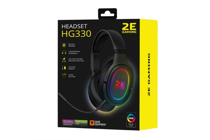 Гарнітура 2E GAMING HG330 RGB 3.5mm Black