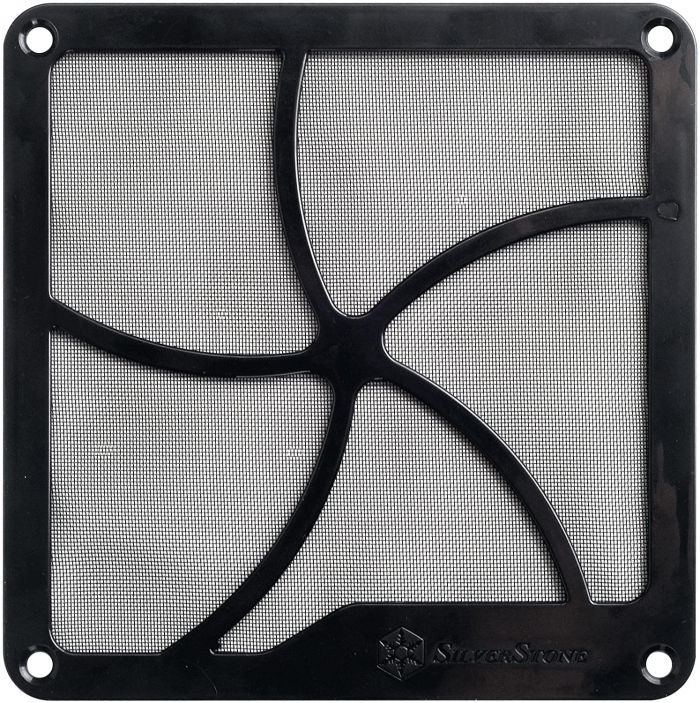 Пиловий магнітний фільтр для вентилятора SilverStone FF141B2PACK, 2x140мм, чорний