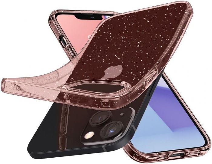 Чохол Spigen для Apple Iphone 13 Liquid Crystal Glitter, Rose Quartz