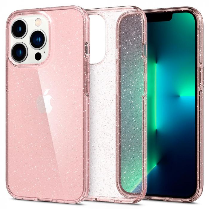 Чохол Spigen для Apple Iphone 13 Pro Liquid Crystal Glitter, Rose Quartz