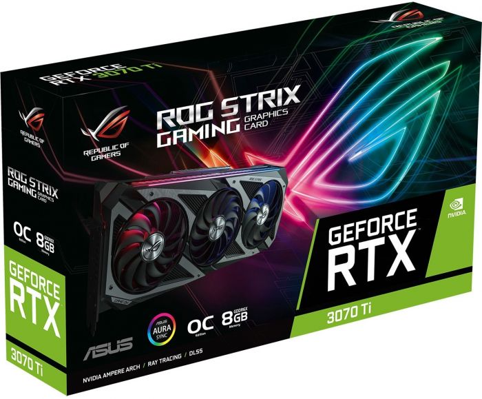 Вiдеокарта ASUS GeForce RTX3070 Ti 8GB GDDR6 STRIX GAMING OC LHR