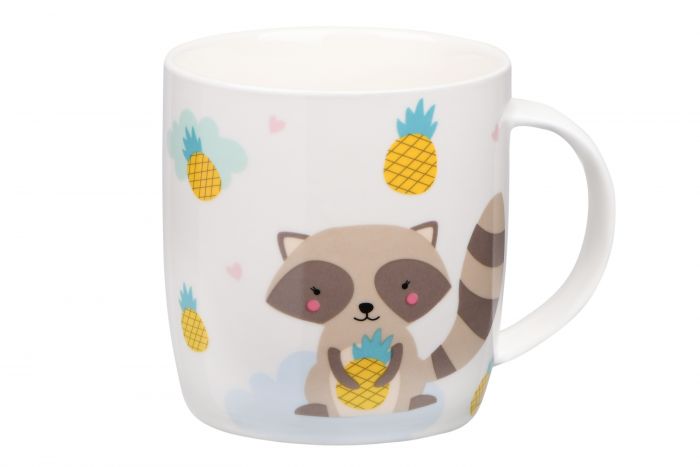 Чашка Ardesto Cute raccoon, 350 мл, порцеляна