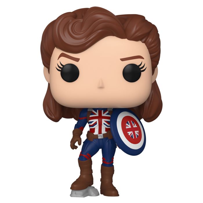 Фігурка Funko POP! Bobble Marvel What If Captain Carter with Shield (Exc) 55967