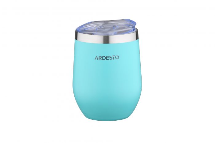 Термокухоль Ardesto Compact Mug 350 мл, голубий, нержавіюча сталь