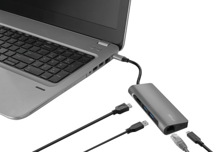 USB-хаб Trust DALYX 7-IN-1 USB-C ALUMINIUM