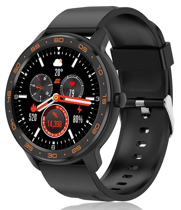 Смарт-годинник 2E Alpha X 46 mm Black-Orange