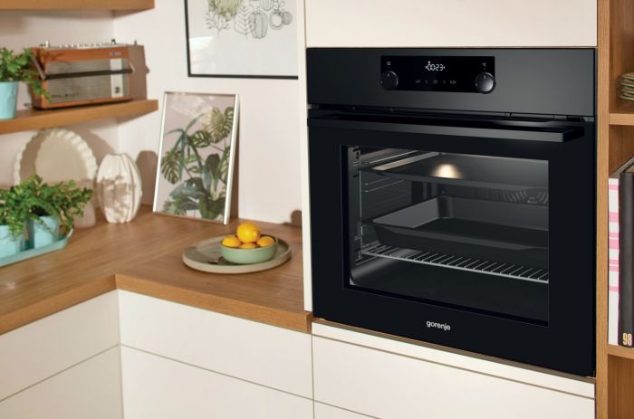 Духовка Gorenje BOP8737B/піролітична очистка/70 л/А+/таймер IconLed/ гриль/чорний