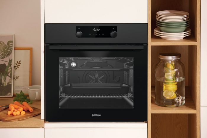 Духовка Gorenje BOP8737B/піролітична очистка/70 л/А+/таймер IconLed/ гриль/чорний