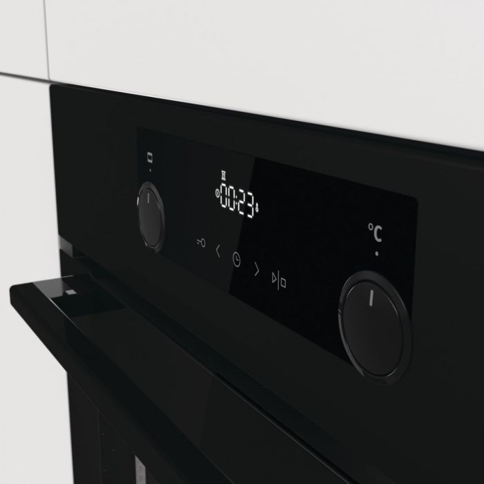 Духовка Gorenje BOP8737B/піролітична очистка/70 л/А+/таймер IconLed/ гриль/чорний