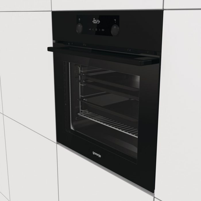 Духовка Gorenje BOP8737B/піролітична очистка/70 л/А+/таймер IconLed/ гриль/чорний