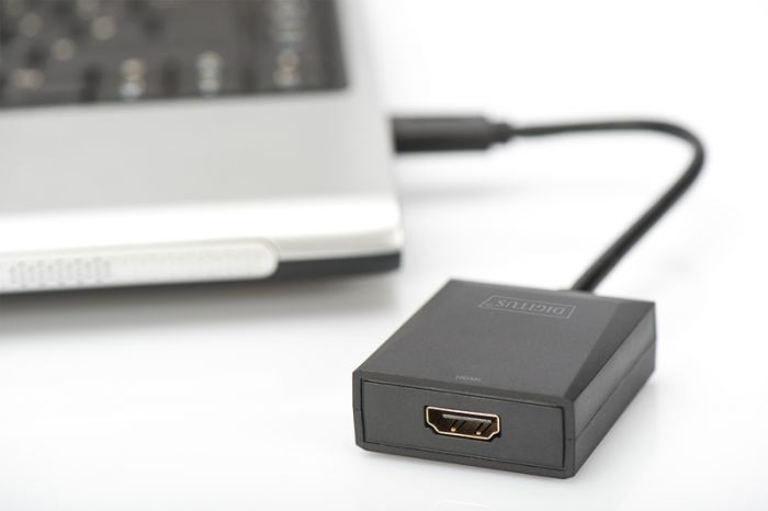 Адаптер DIGITUS USB 3.0 - HDMA Full HD, M/F, 0.15 m