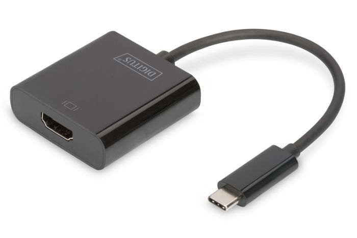 Адаптер DIGITUS USB-C - HDMA UHD 4K, M/F, 0.15 m