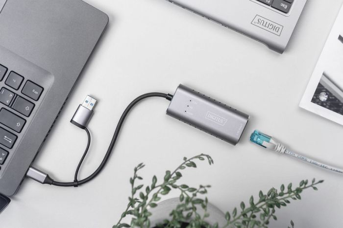 Адаптер DIGITUS USB-C/USB 3.0 - 2.5 Gbps Ethernet