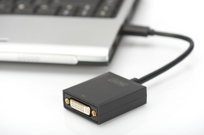 Адаптер DIGITUS USB 3.0 - DVI Full HD, M/F, 0.15 m