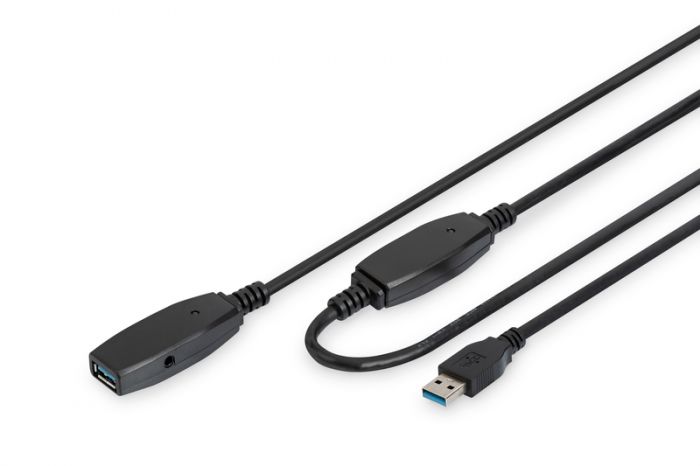 Подовжувачь DIGITUS USB 3.0 Active Cable, A/M-A/F, 10 m