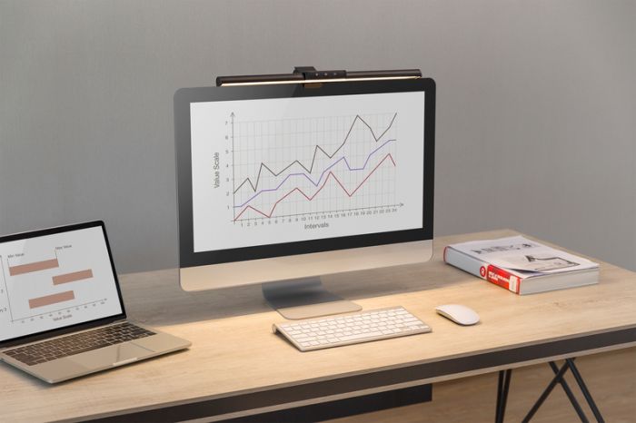 Світильник DIGITUS LED Monitor Light, 5W, 250lm, black