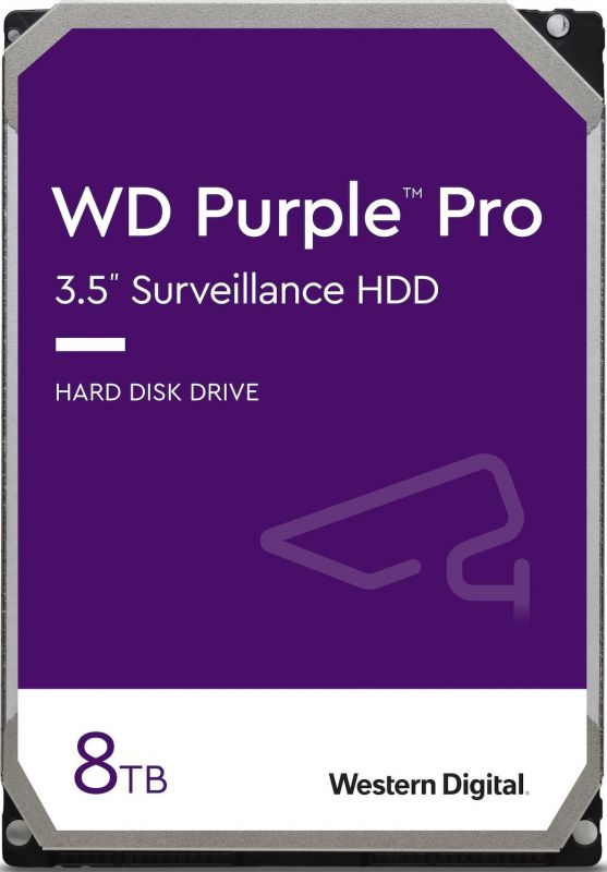 Жорсткий диск WD  8TB 3.5" 7200 256MB SATA Purple Pro Surveillance