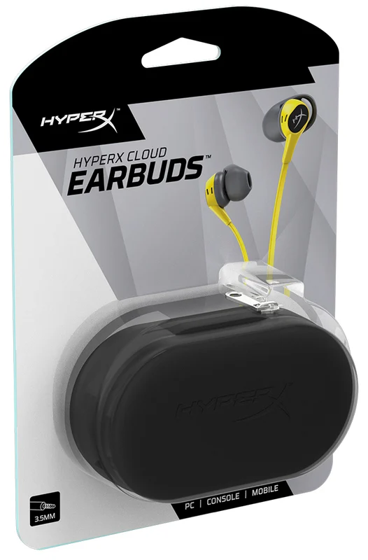 Гарнітура HyperX Cloud Earbuds 3.5mm Yellow/Gray