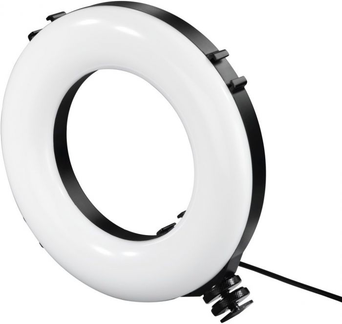 Штатив зі світлодіодним кільцем Ring Light Kit Hama SpotLight Work Area 67 Bluetooth Black
