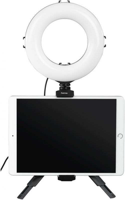 Штатив зі світлодіодним кільцем Ring Light Kit Hama SpotLight Work Area 67 Bluetooth Black