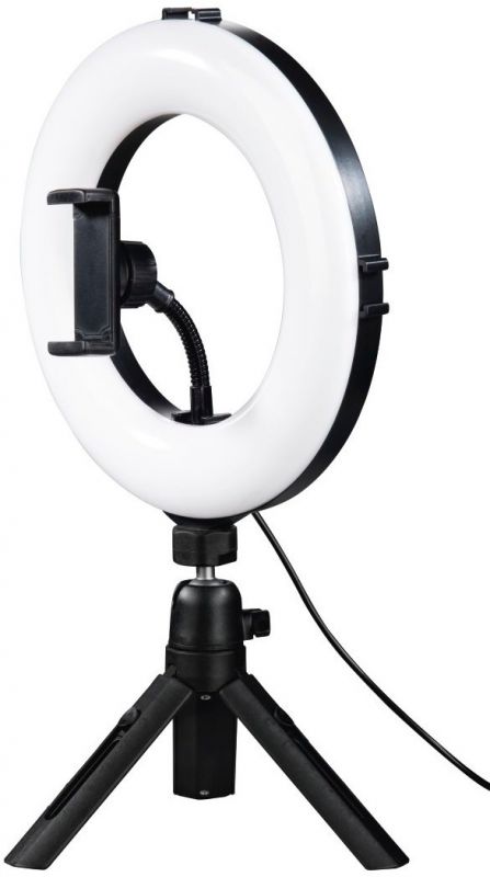 Штатив зі світлодіодним кільцем Ring Light Kit Hama SpotLight Smart 80 Bluetooth Black