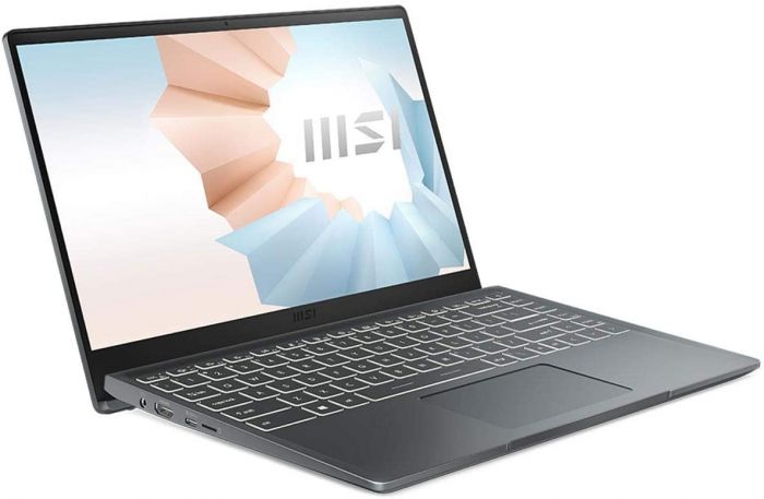 Ноутбук MSI Modern 14FHD IPS/Intel i5-1155G7/16/512F/Int/DOS/Carbon Gray