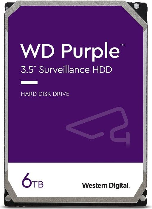Жорсткий диск WD  6TB 3.5" 5700 256MB SATA Purple Surveillance