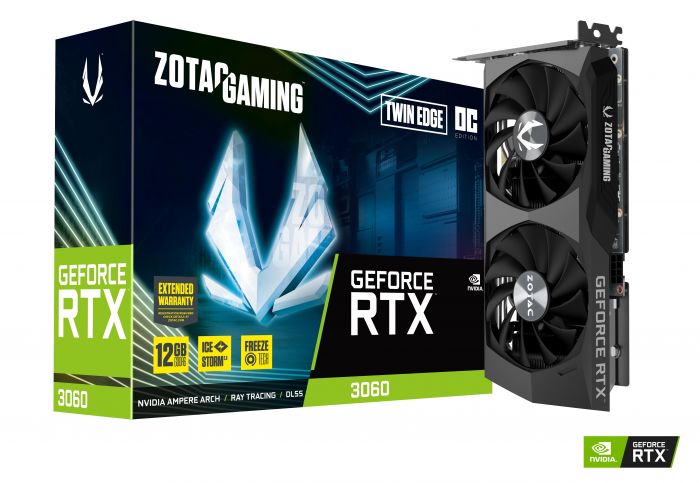 Відеокарта ZOTAC GeForce RTX 3060 OC 12GB GDDR6 Twin Edge OC