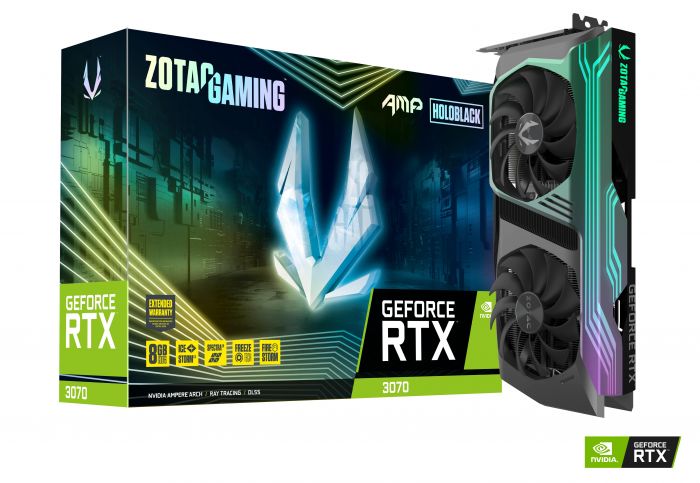 Відеокарта ZOTAC GeForce RTX 3070 8GB GDDR6 AMP HOLO GAMING LHR