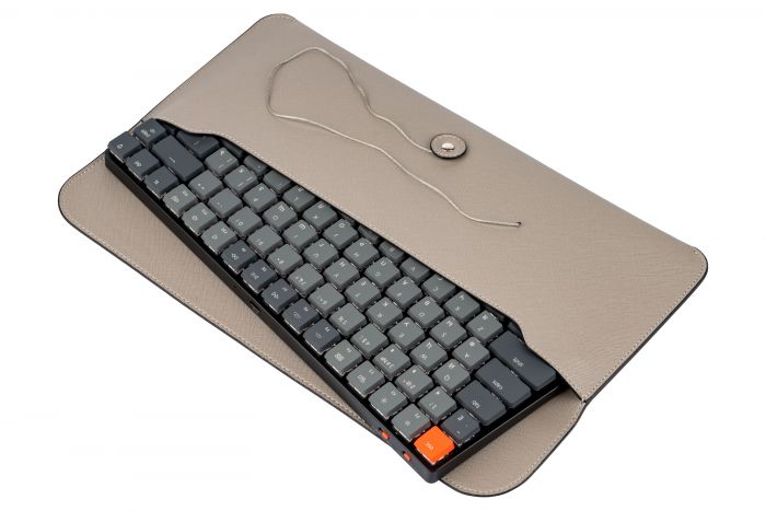 Чохол для клавіатури Keychron K3 Pouch Saffiano Leather Grey