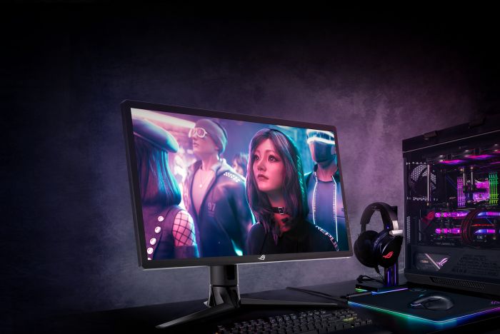 Монітор LCD 27" Asus ROG Strix XG27UQR 2xHDMI, 2xDP, 2xUSB, Audio, IPS, 3840x2160, 144Hz, 1ms, 90%DCI-P3, AdaptiveSync, HAS, HDR400