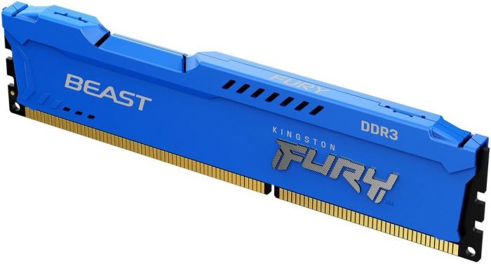 Пам'ять ПК Kingston DDR3 8GB KIT (4GBx2) 1866 1.5V FURY Beast Blue