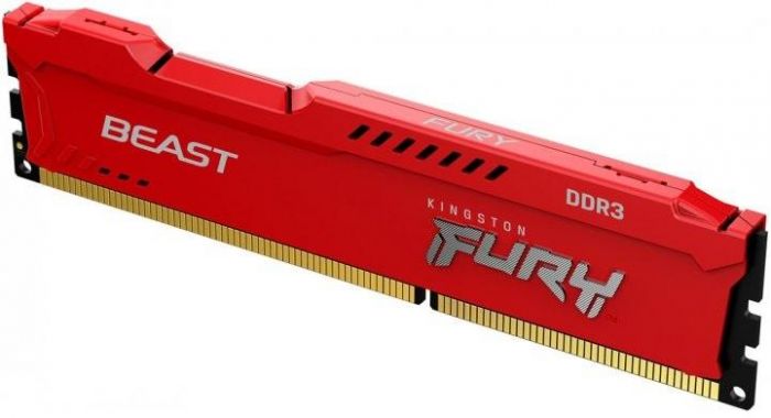 Пам'ять ПК Kingston DDR3  8GB 1600 1.5V FURY Beast Red