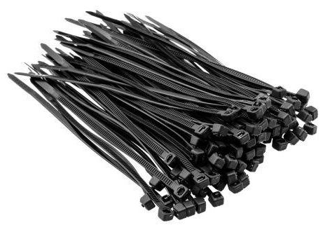 Хомут-стяжка Top Tools, чорний, 2.5x100 мм, пластик, 100 шт.