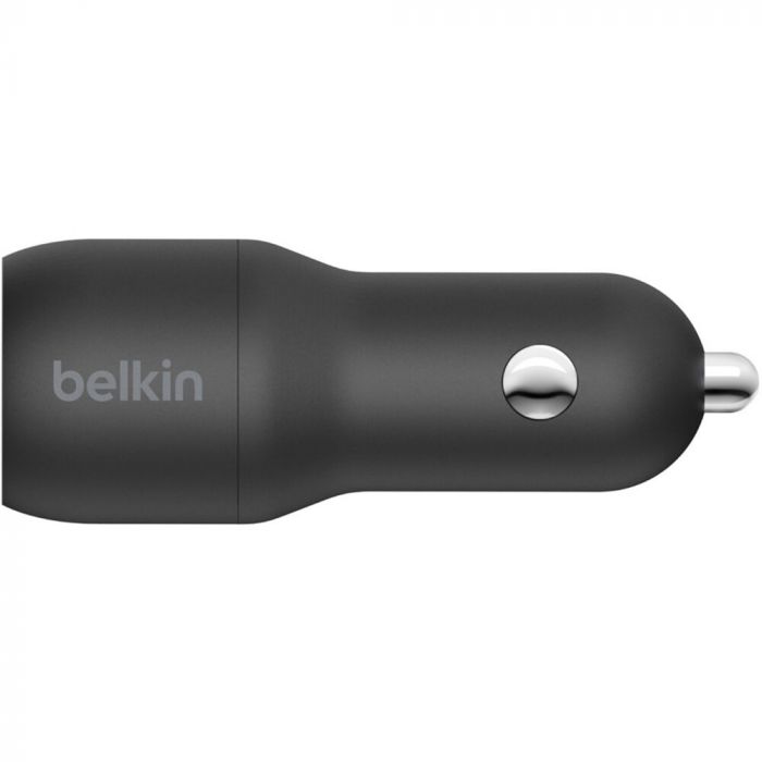 Автомобільний ЗП Belkin Car Charger (24W) Dual USB-A, USB-A - USB-C, 1m, black
