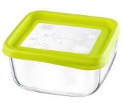 Контейнер Bormioli Rocco Frigoverre квадр. із зеленою кришкою, 15*15 см, 750 мл Контейнер Bormioli Rocco Frigoverre квадр. із зеленою кришкою, 15*15 см, 750 мл