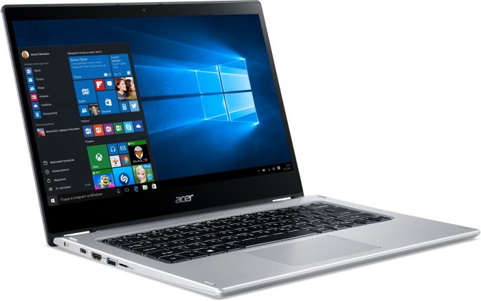 Ноутбук Acer Spin 3 SP314-54N 14FHD IPS Touch/Intel i5-1035G1/16/512F/int/W11/Silver