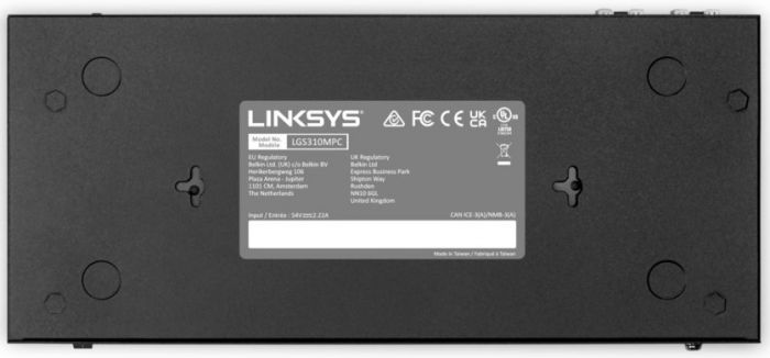 Комутатор LINKSYS LGS310MPC 8xGE PoE+, 2xGE SFP, керований L3