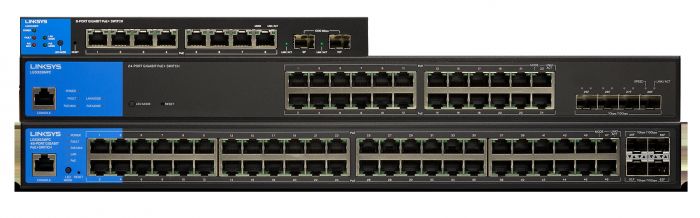 Комутатор LINKSYS LGS352MPC 48xGE PoE+, 4x10GE SFP+, керований L3