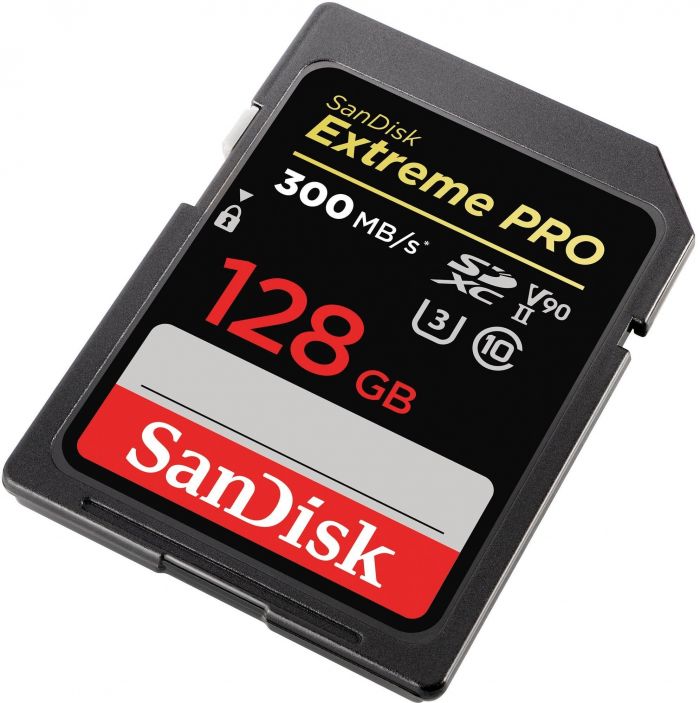 Карта пам'яті SanDisk SD  128GB C10 UHS-II U3 V90 R300/W260MB/s Extreme Pro