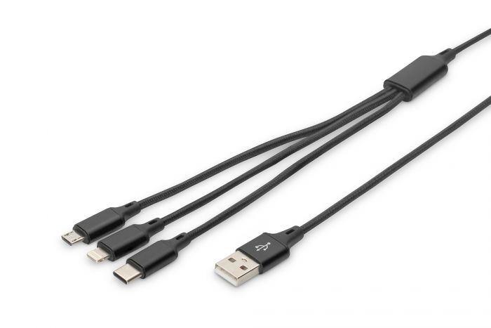 Кабель DIGITUS 3-in-1 Charger Cable