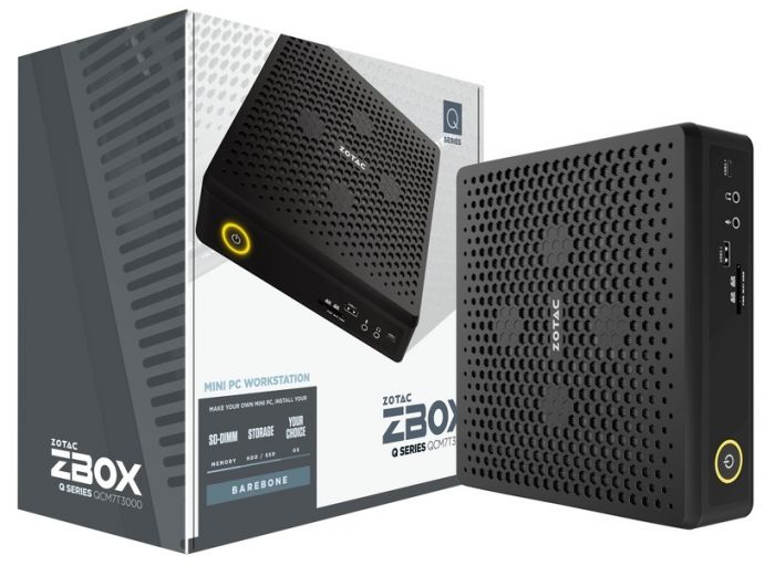 ПК-Неттоп ZOTAC ZBOX QCM7T3000 i7-10750H/2*SODIMM/M.2SSD/RTX3000/NoOS