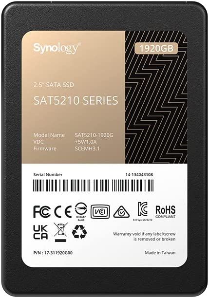 Твердотільний накопичувач SSD Synology SATA 2.5" 1920GB