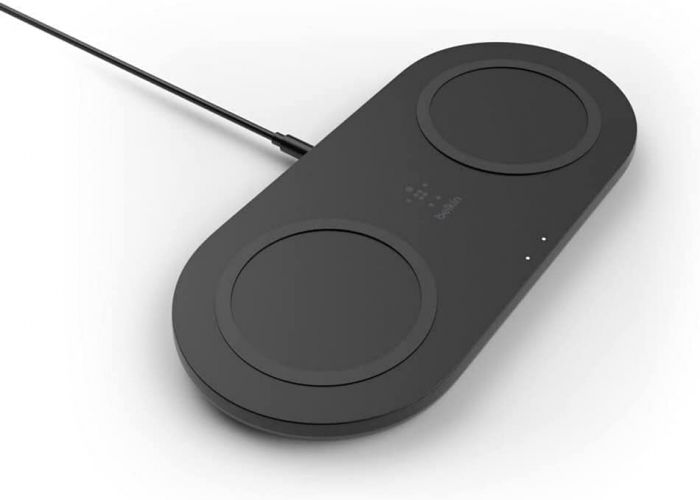 Belkin Бездротовий ЗП Dual Pads Wireless Charging Qi, 15W, black