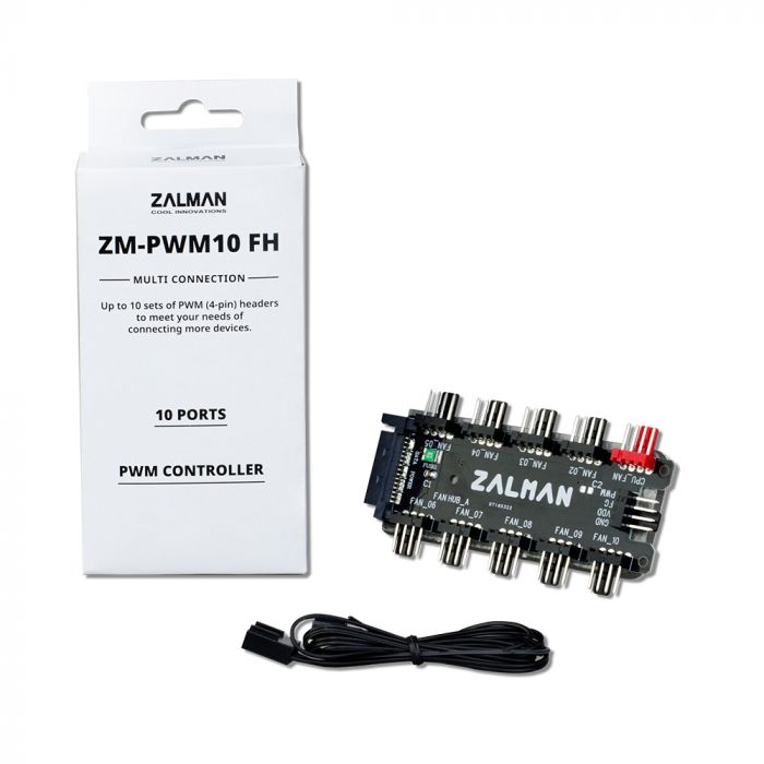 Контролер PWM Zalman ZM-PWM10 FH 10 вентиляторів, 3/4 pin, SATA