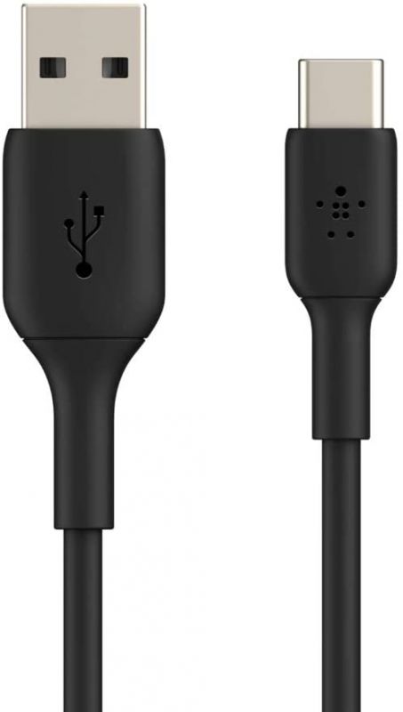 Кабель Belkin USB-A - USB-С, PVC, 1m, black