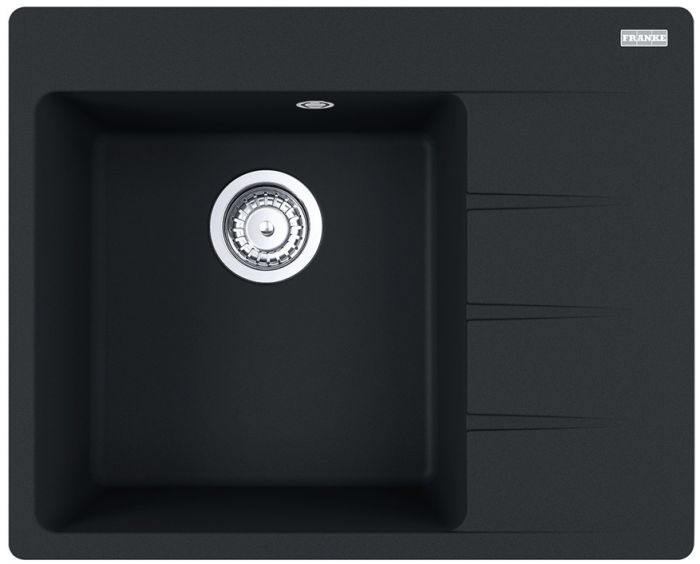 Кухонна мийка FRANKE CENTRO CNG 611-62 TL/114.0630.458/Фраграніт/ врізна/прямокутна/620х500х20/ чорний матовий