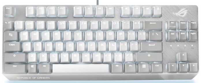 Клавіатура ASUS ROG Strix Scope White LED 84key NX Red TKL USB RU Moonlight White