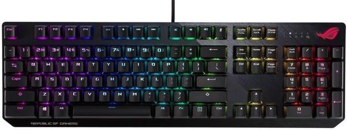 Клавіатура ASUS ROG Strix Scope RGB 104key NX Red USB RU Black